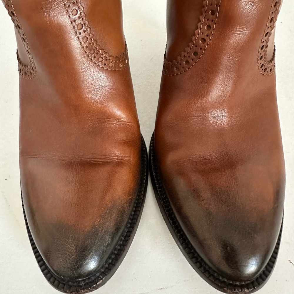 Gucci Brown Leather Knee-High Boots - Picture 8 of 10